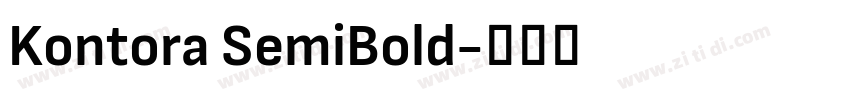 Kontora SemiBold字体转换 Kontora SemiBold字体转换